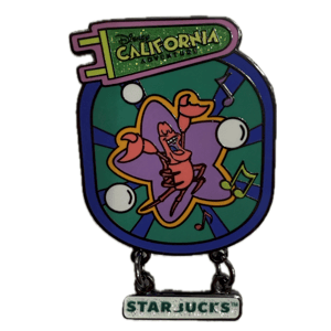 Starbucks Disney California Adventure Mystery Pin: The Little Mermaid Ariel's Undersea Adventure Sebastian