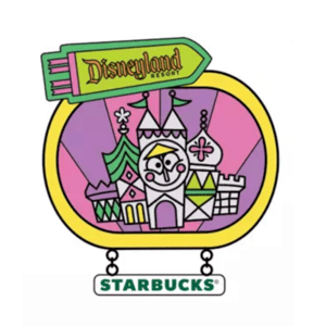 Starbucks Disneyland Mystery Pin: it's a small world Castle